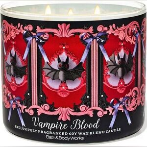 •Vampire Blood• Three Wick Candle